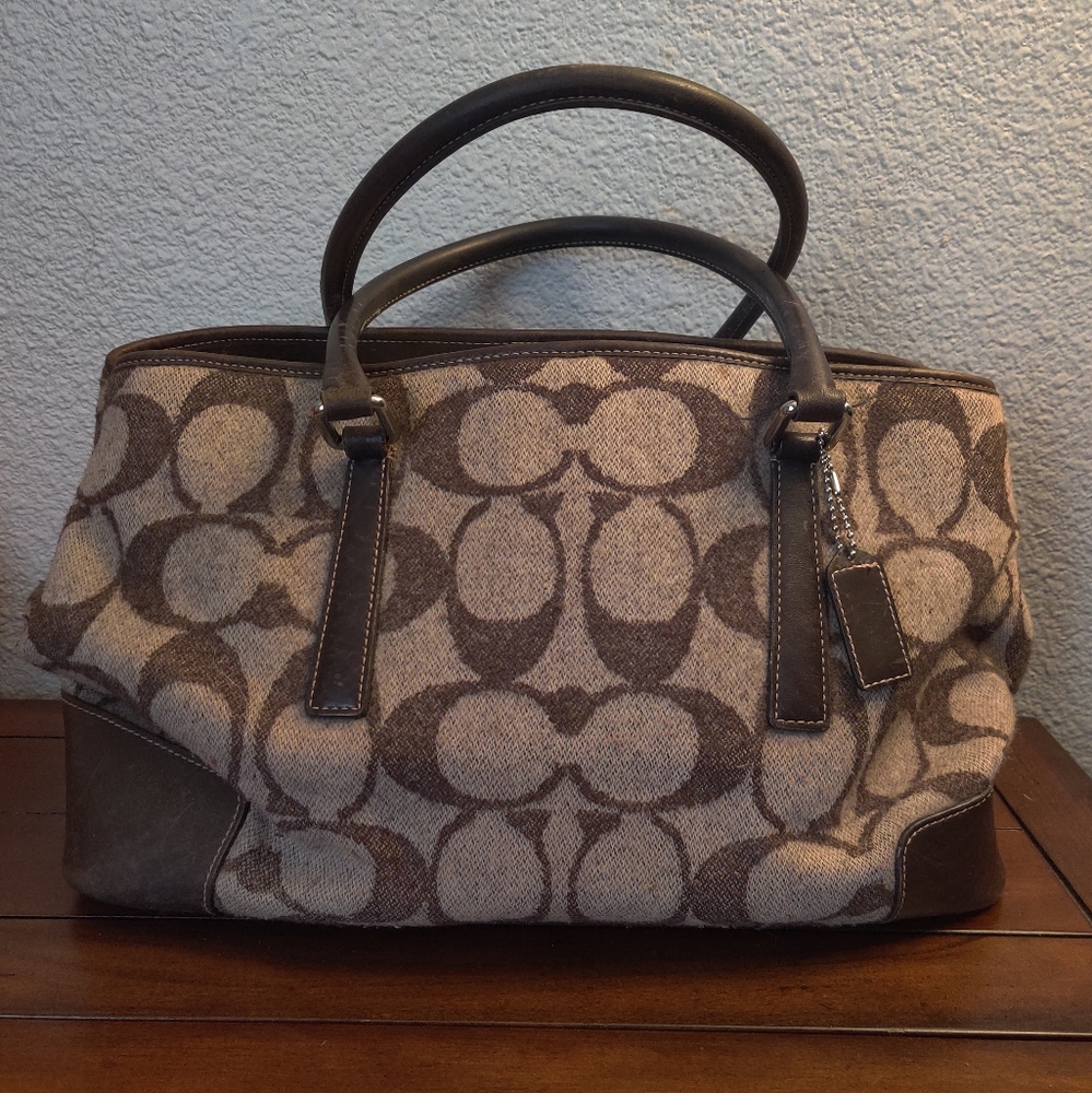 Genuine Coach Wool Bag